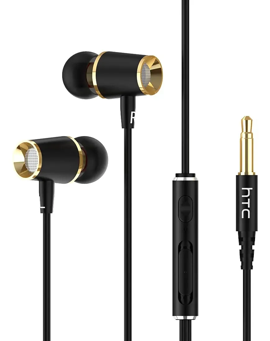 Htc Fones de Ouvido Com Fio com Microfone Fones de Ouvido com Fio Fones de Ouvido Mãos Livres Fones de Ouvido com Fio Fones de Ouvido com Cabo (preto)