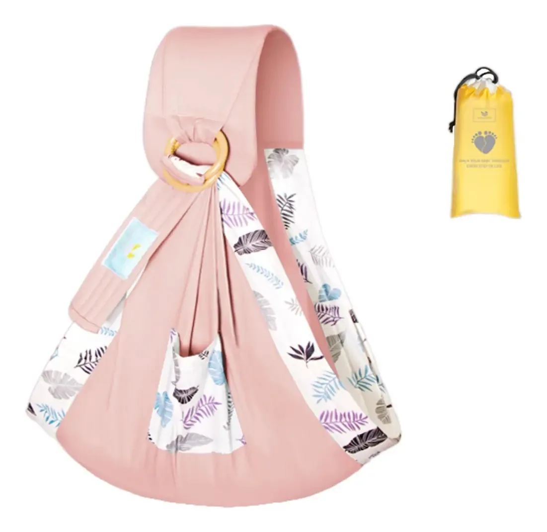 Mochila ergonômica para bebês, ideal para amamentar, rosa
