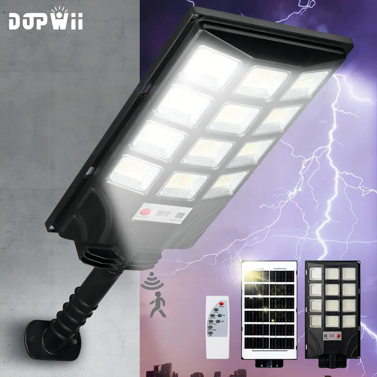 Lâmpada solar externa Dopwii® Lâmpadas LED solares externas Luzes solares externas Luzes solares externas Luzes solares Luzes solares Luzes solares