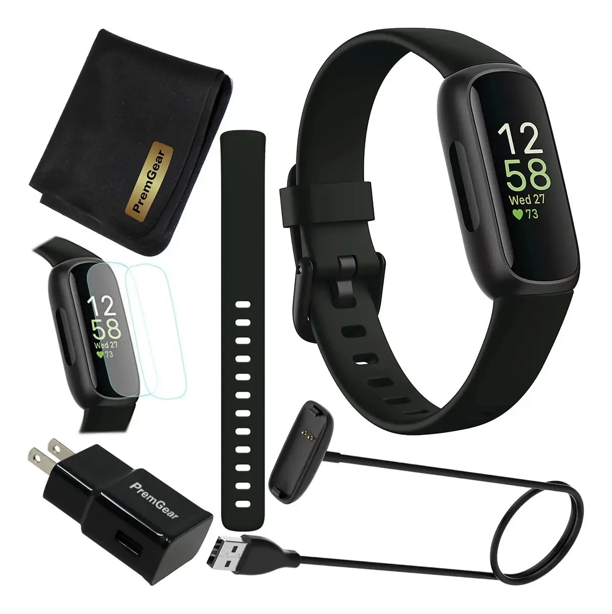 Relógio de saúde e atividade Fitbit Inspire 3 preto