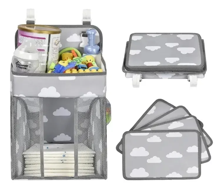 Organizador de fraldas Cradle Changing Frald Cart - Norplat Grey