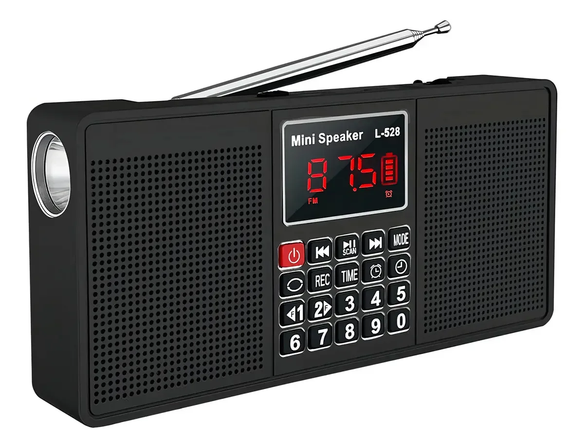 Deixando o rádio portátil com Bluetooth, rádios Am F porosos