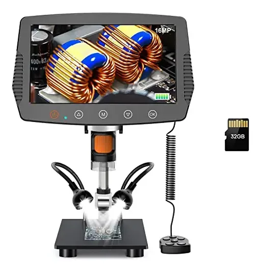 Microscópio digital LCD Hayve de 9 polegadas, ampliações