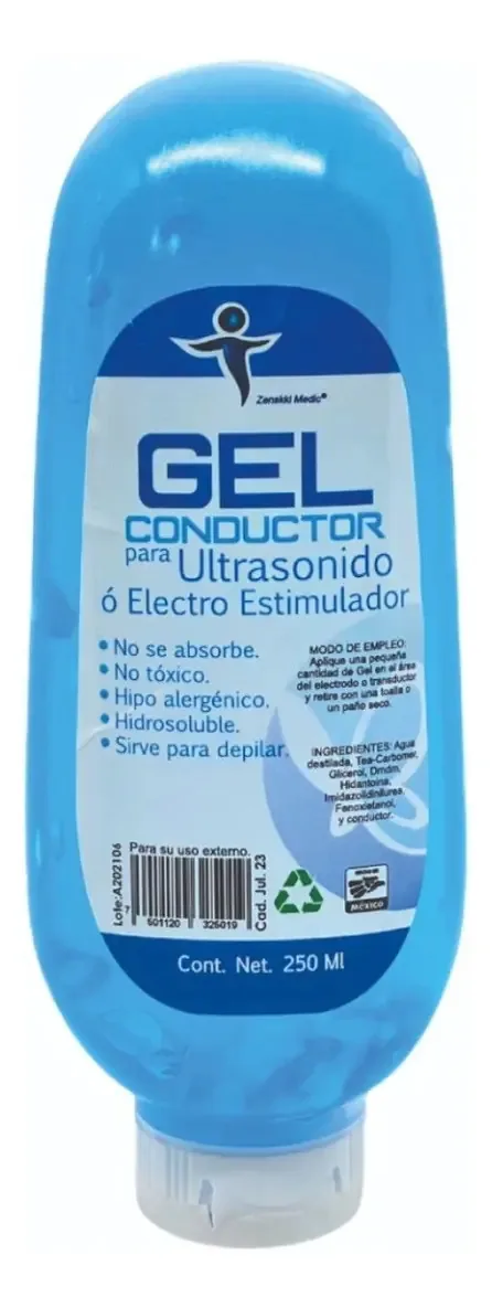Gel condutor facial e corporal de cavitação ultrassônica 250ml