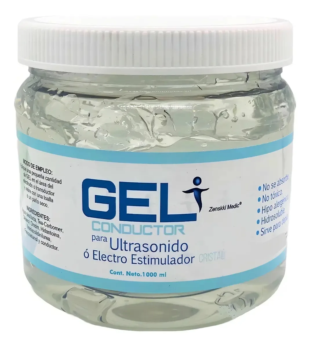 Gel Condutor Neutro Para Aparelhos Transparente 1 Litro