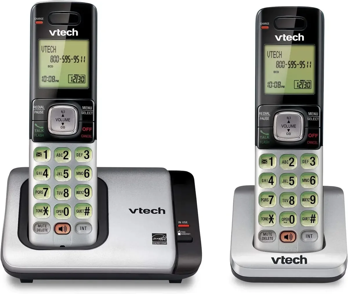 Telefone Sem Fio Vtech Dect 6.0 com Identificador de Chamadas Cinza