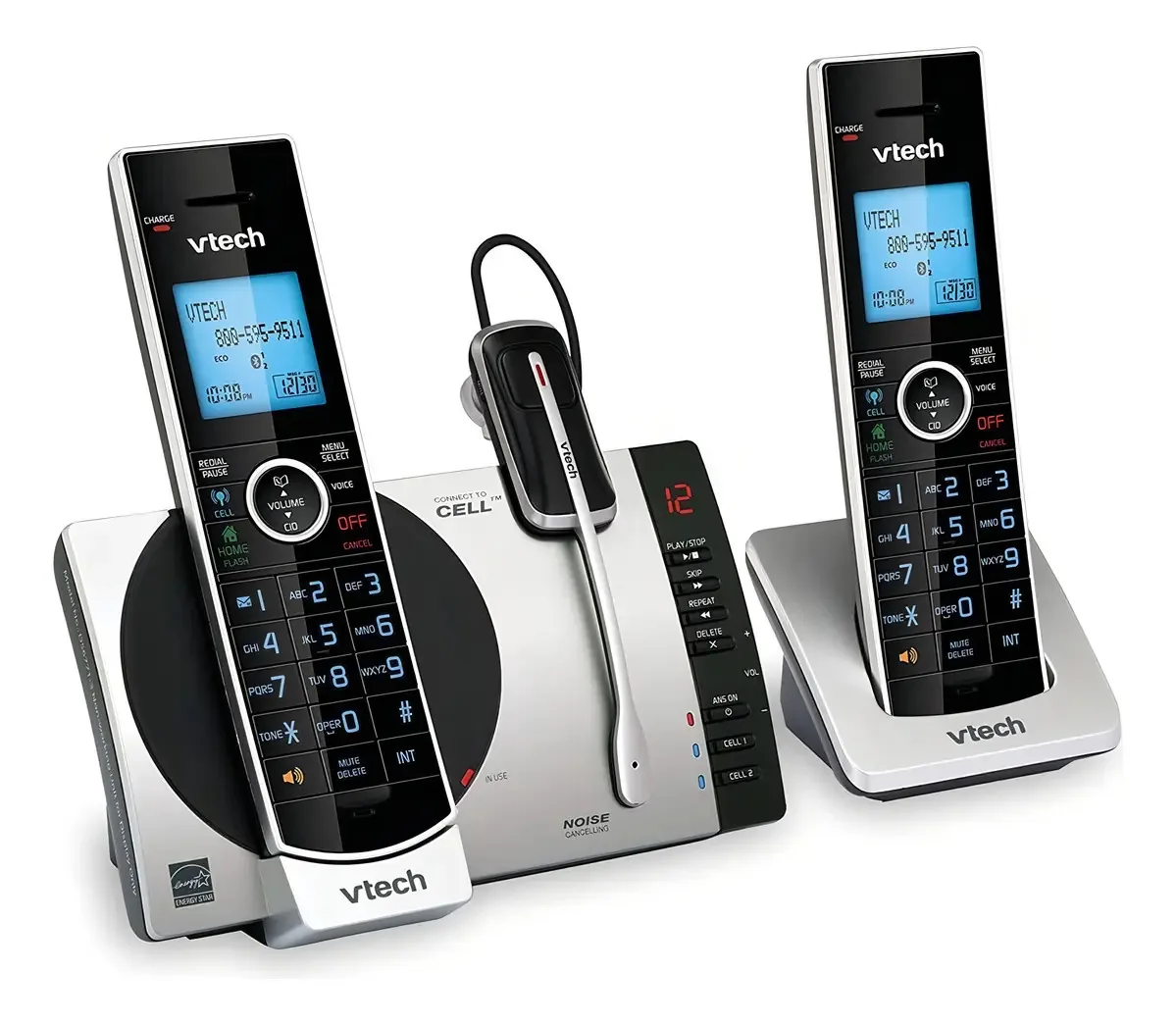 Telefone Sem Fio Vtech Dect 6.0 Preto E Prata Importado Eua