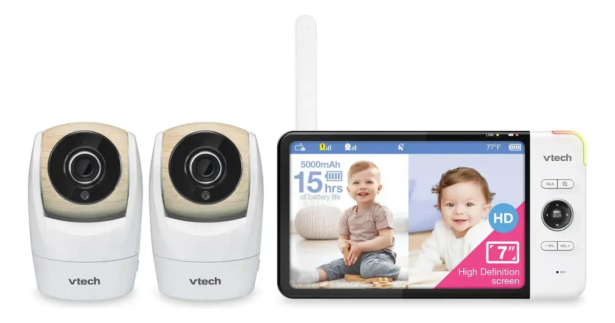 Baba Eletronica Vtech Vm9192hd, Tela De 7 720p, 2 Cameras, V Whitewood