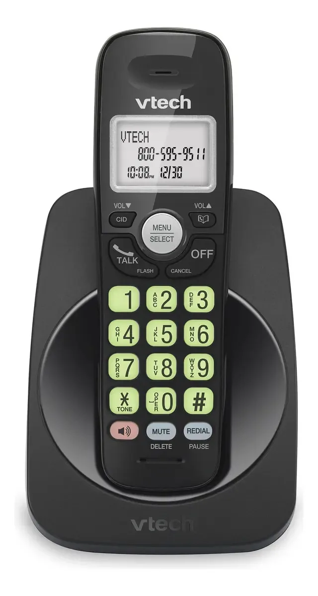 Telefone sem fio com Bluetooth e tela azul 300 Met