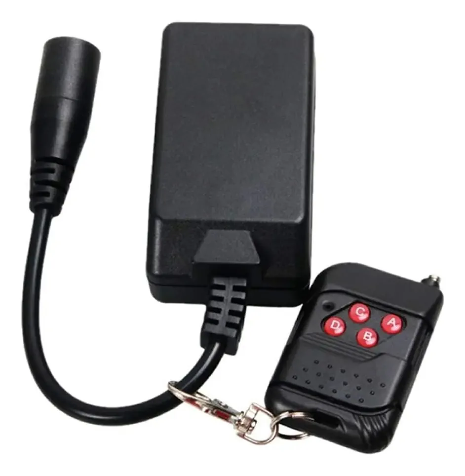 Controle Remoto Sem Fio Universal Maquina Fumaça Maquina De Neve Preto