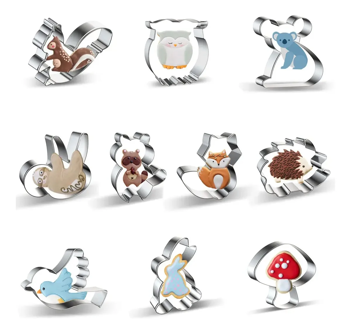 Woodland - Conjunto de cortadores de biscoitos para animais 10
