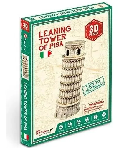 Cubicfun Pisa Mini Grande Arquitetura do Mundo Puzzle 3d