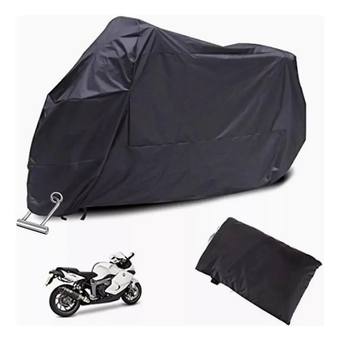 Capa impermeável para motocicleta Xxl, proteção UV/chuva