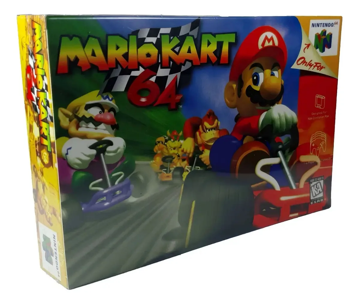 Protetor de jogos com estojo de plástico laminado retrô Mario Kart