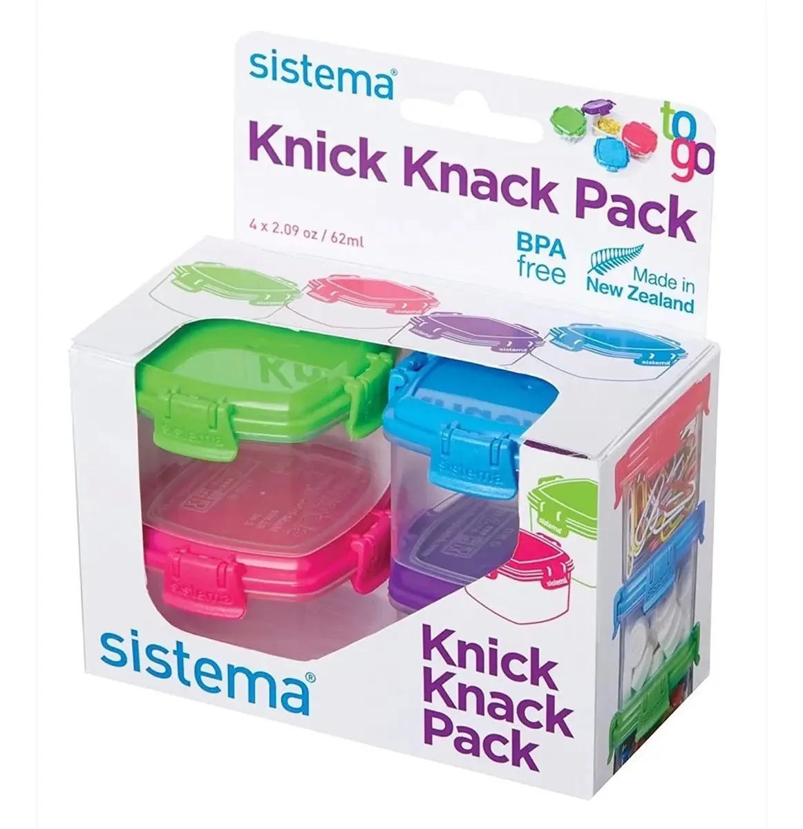 Contêiner de lanches Mini Knick Knack da coleção System To Go