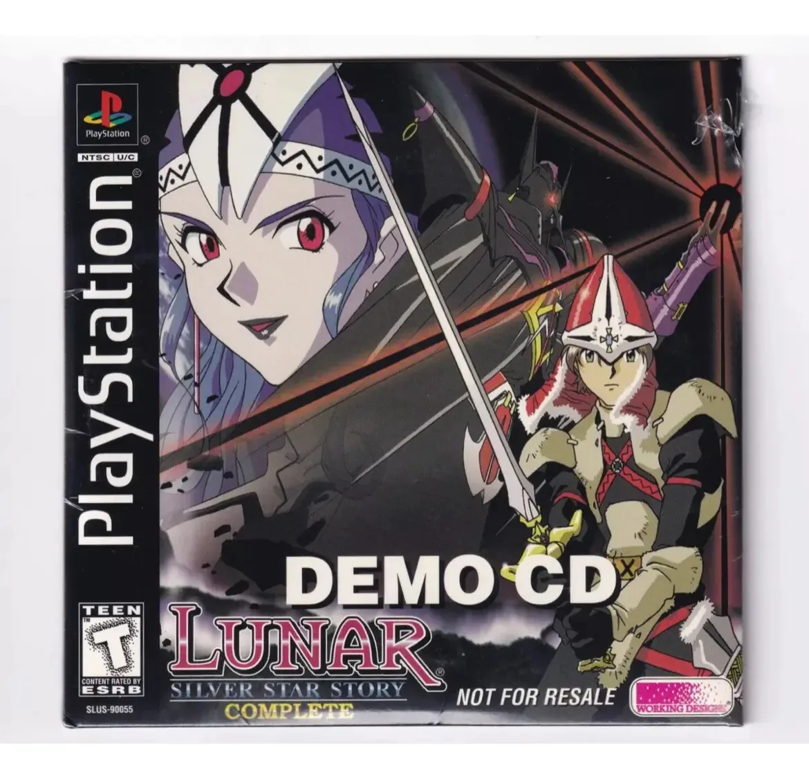 CD de demonstração do Lunar Silver Star Story para Playstation 1