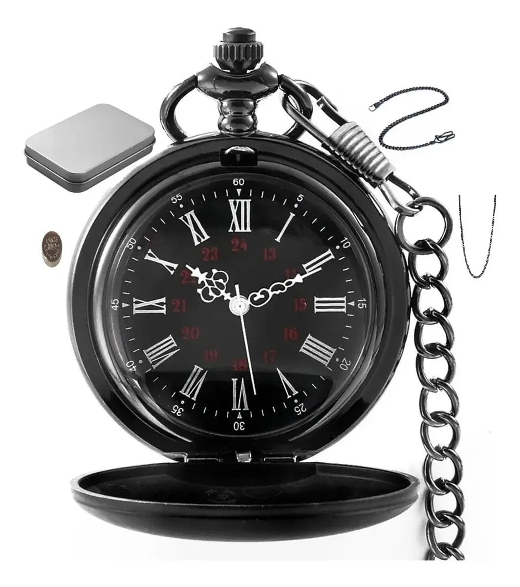 Relógio de bolso preto TICARED 3025