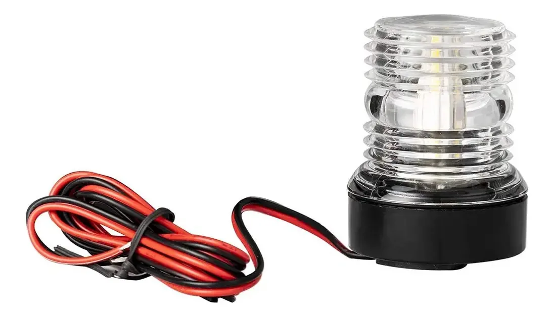 Luz de Navegação para Barco, Luzes de Navegação Led, Ancoragem, 360 Graus, Luz Marinha Redonda, Luz de Sinal para Veleiros, Cor Branca