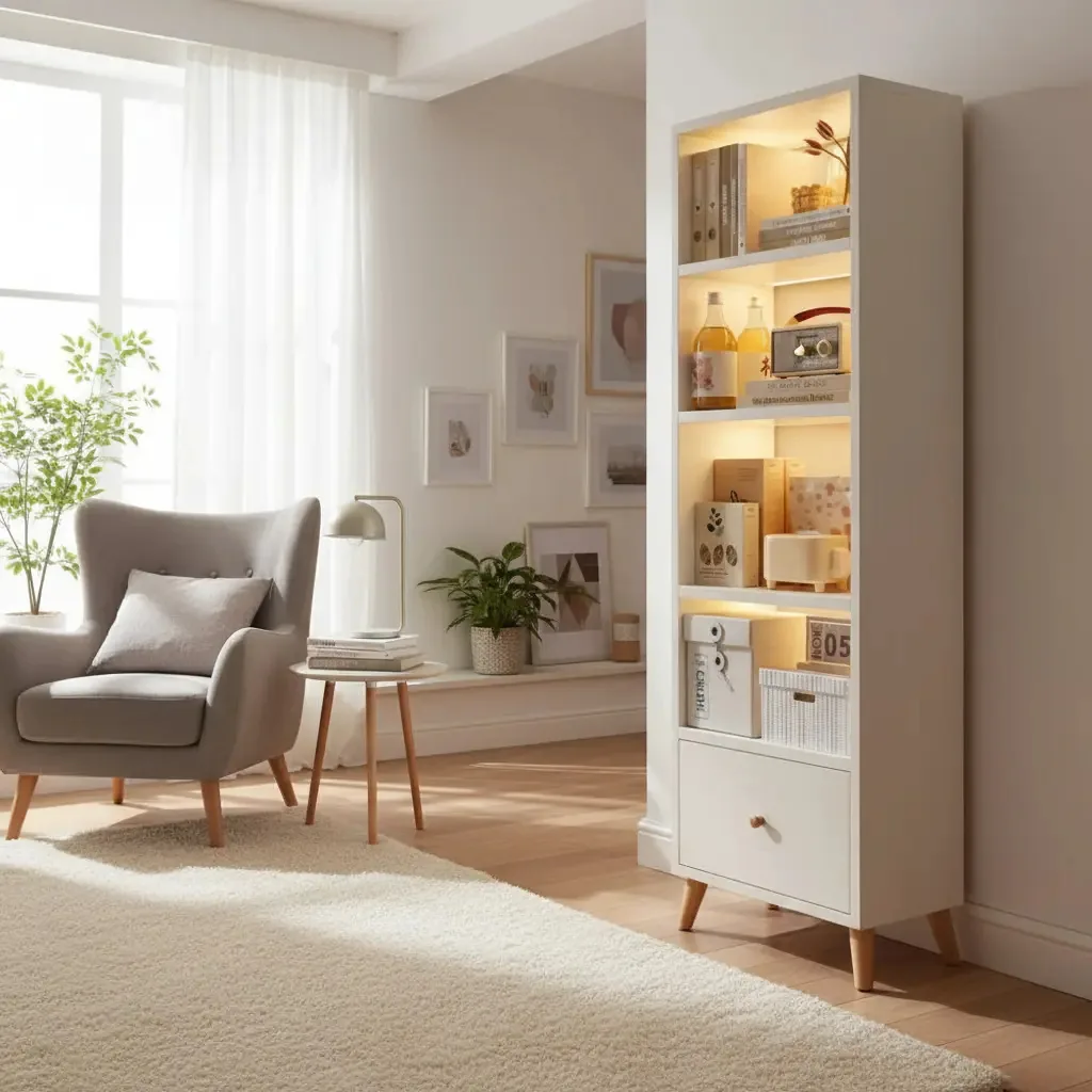 Estante para Livros 30x50x180cm Cor Branco - Branco