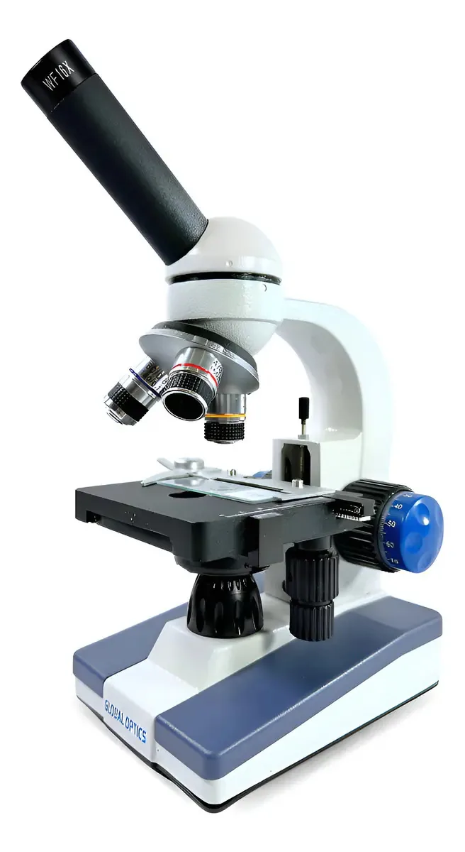 Microscópio Monocular 960x Led Köhler C/ Kit Estudos