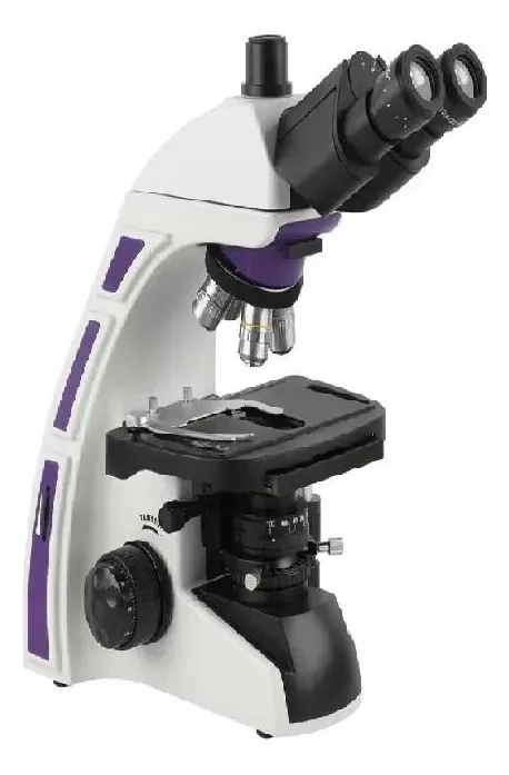 Microscopio Trinocular Otica Infinita Planacromatico Led