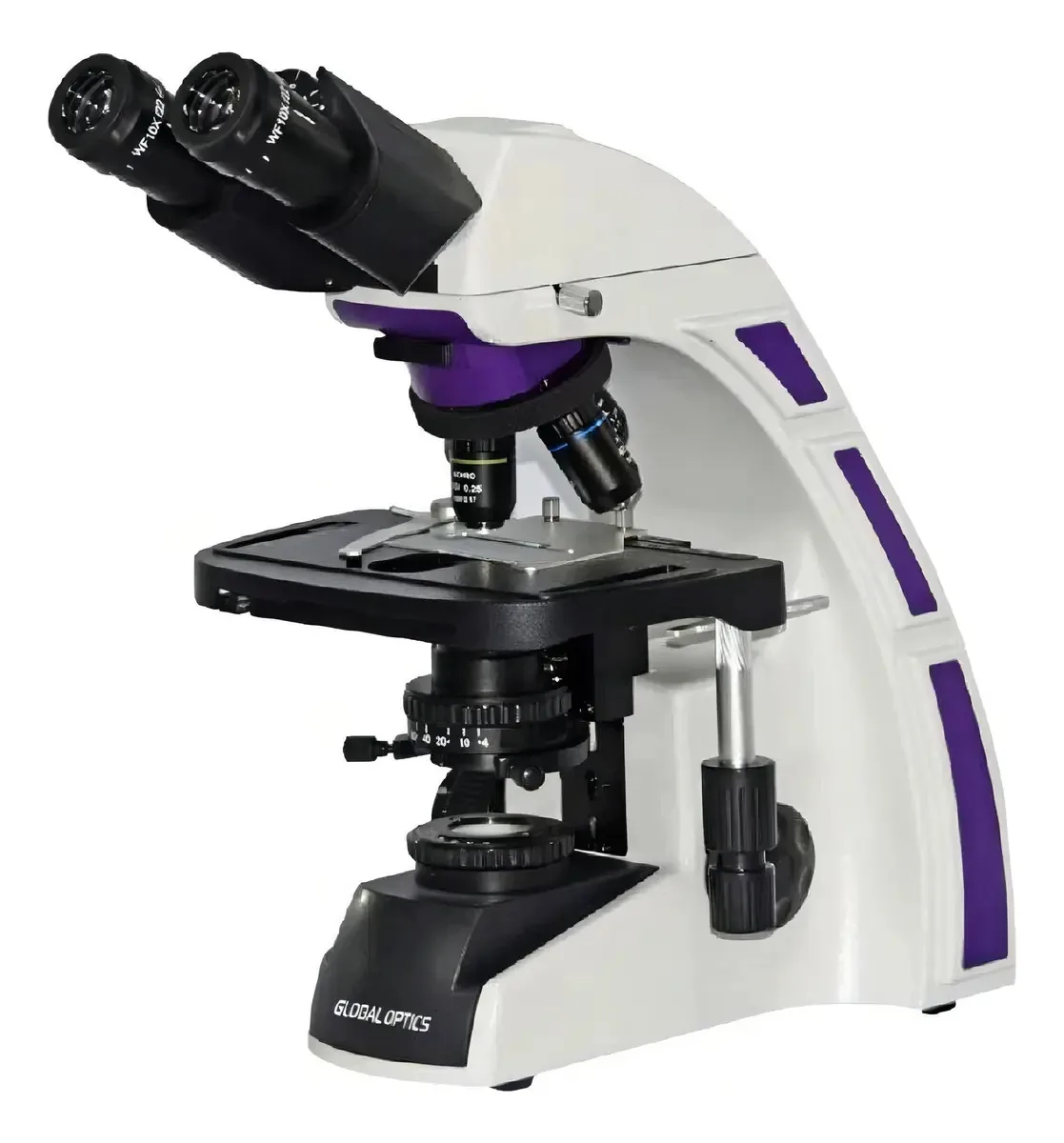 Microscopio Binocular Otica Finita Acromatico Led 1600x