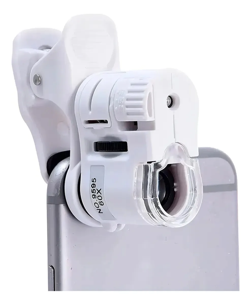Microscópio 60x Bolso Led Ultravioleta Lupa Celular