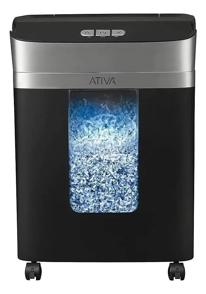 Triturador de papel Ativa 12 folhas Microcut Silent 23l
