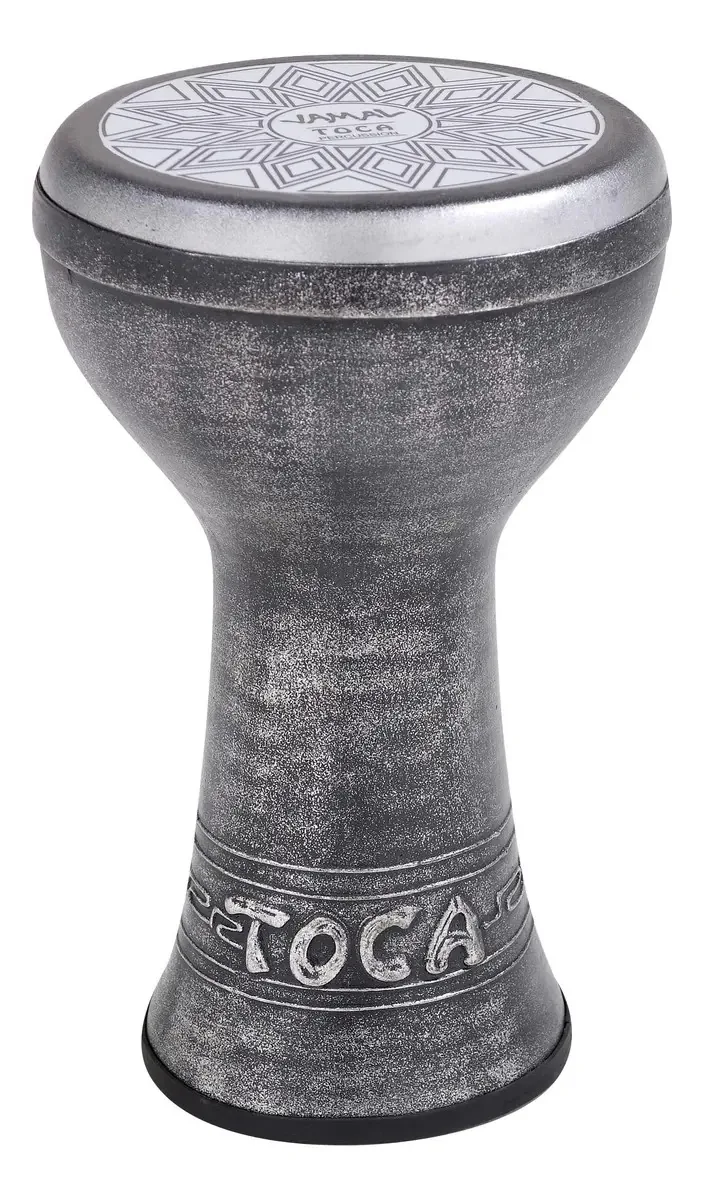 Toca Jamal Doumbek Fiberglass Silver (prata) Cor preta