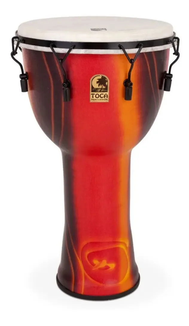 Djembe Toca Em Fibra Profissional 14 Com Bolsa Sfdmx-14fb