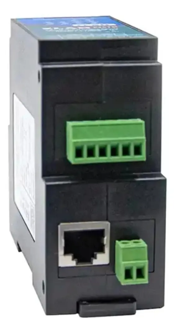 Servidor Industrial Domojt Série 4 Portas Rs485 Para Rj45 Ethernet Tcp/ip Para Montagem Em Trilho Série Zlan5407m