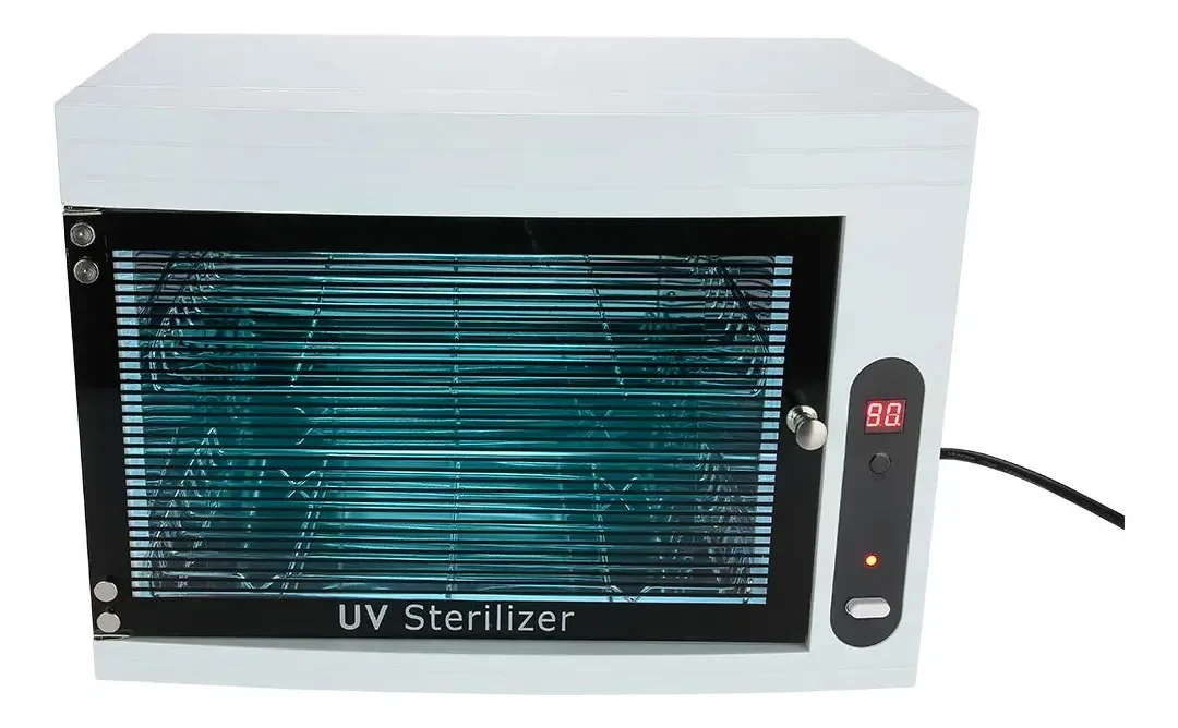 Esterilizador UV, Gabinete de Desinfecção UV, Esterilizador de Ferramentas de Manicure, Caixa para Esterilizar Instrumentos com Tela LED e 3 Configurações de Temporizador para Salão