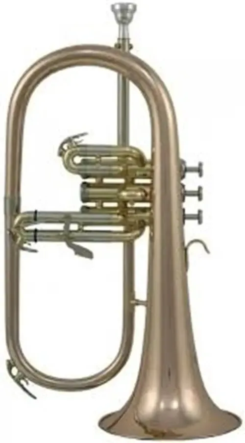 Latão dourado lacado de 3 pistões Roy Benson Fh-302g Flugelhorn