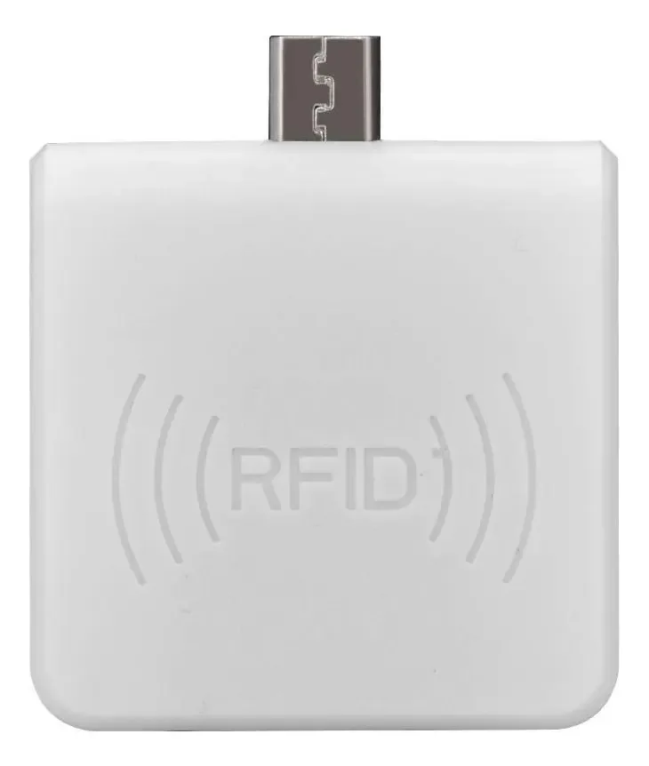 Leitor de cartão inteligente portátil sem contato, leitor de cartão de identificação RFID de alta frequência com interface USB masculina, leitura rápida de cartão de 0,2S, versão dupla IC/ID
