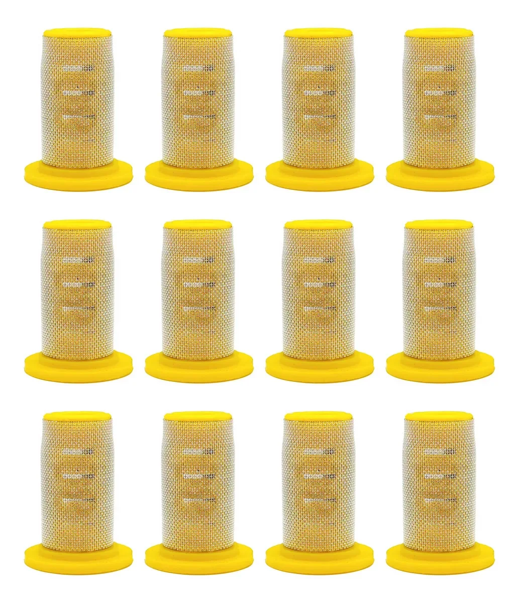 Kits de filtro de ponta de malha de aço inoxidável Teejet (8079) Cor amarelo 8079-pp-80