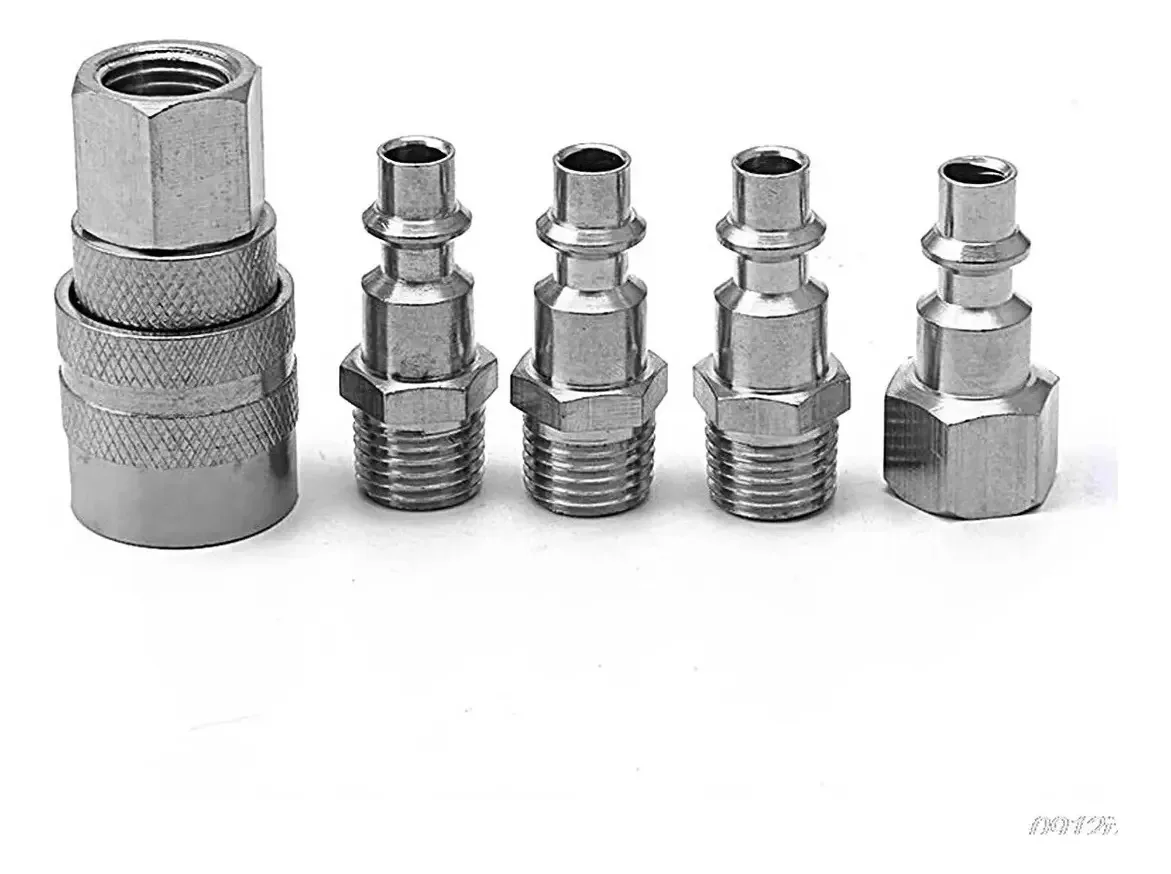 Conjunto de acoplamento rápido para conexões de compressores, 5 unidades