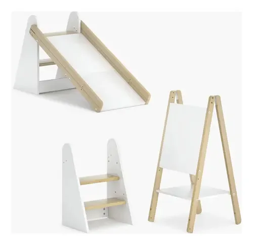 Slide infantil Julian Natura/White Form 3 em 1