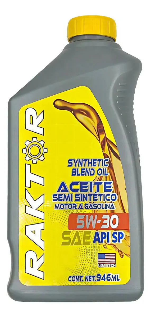 Óleo semissintético Raktor 5w30 946ml Motor a gasolina
