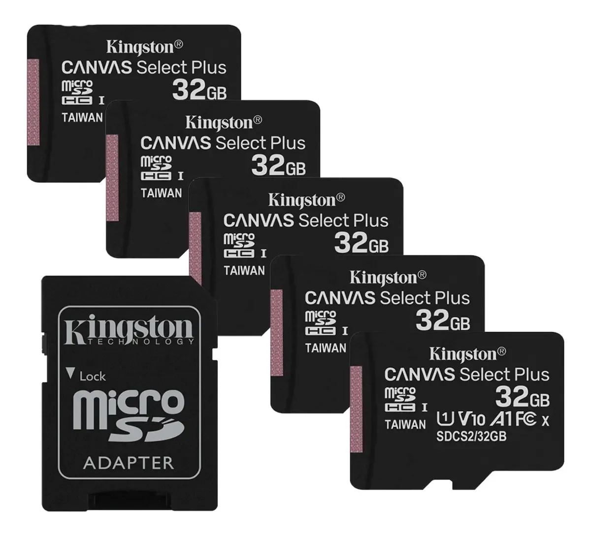 Kit de memória microsd Kingston Canvas Select 32gb e adaptador