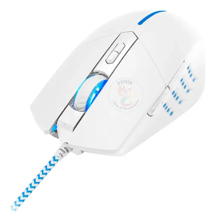 Mouse para jogadores Prolink Pro com luz verde e azul