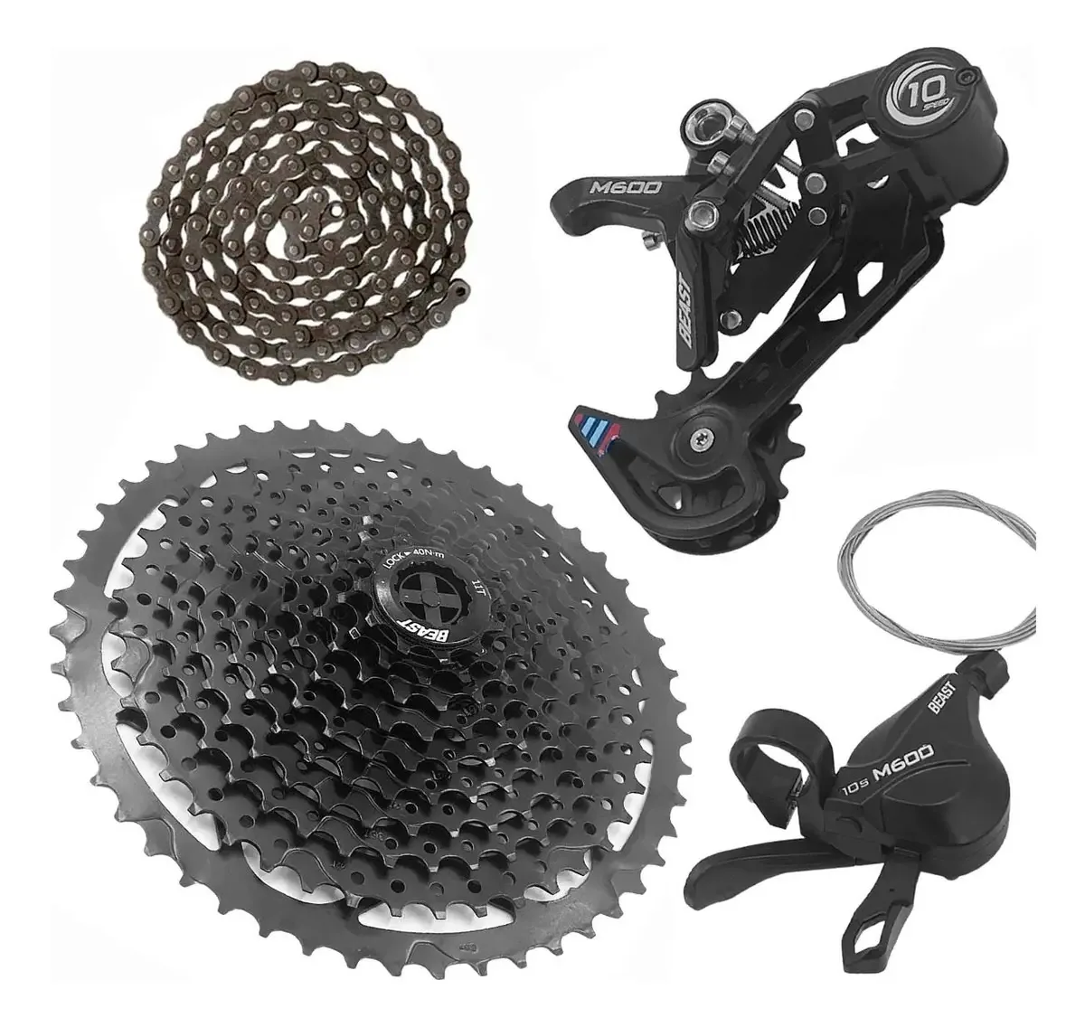 Transmissão de mountain bike Beast Mtb 1x10 Step