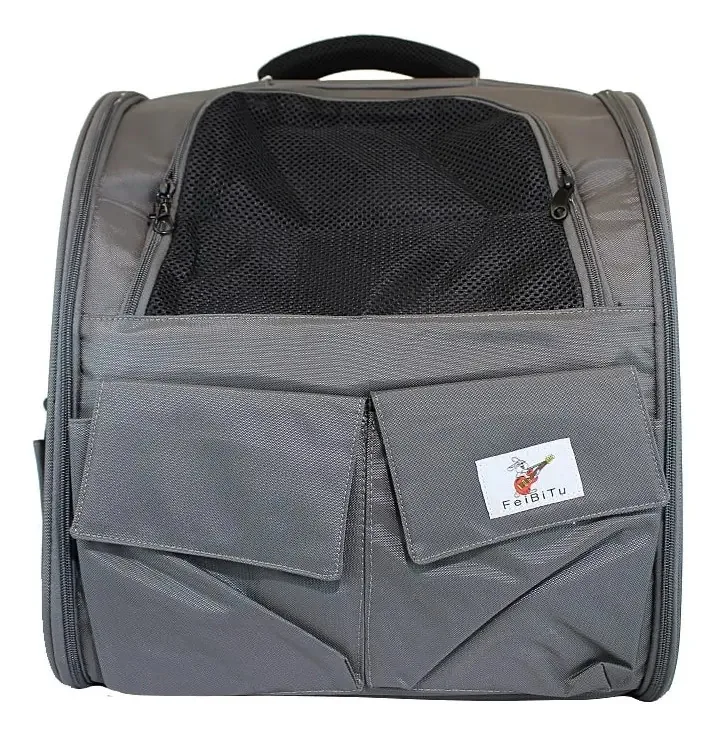 Mochila cinza para animais de estimação Skv B21101