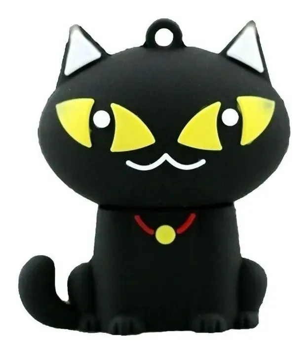 Pen drive de 32Gb em forma de animal Black Kitten Cat