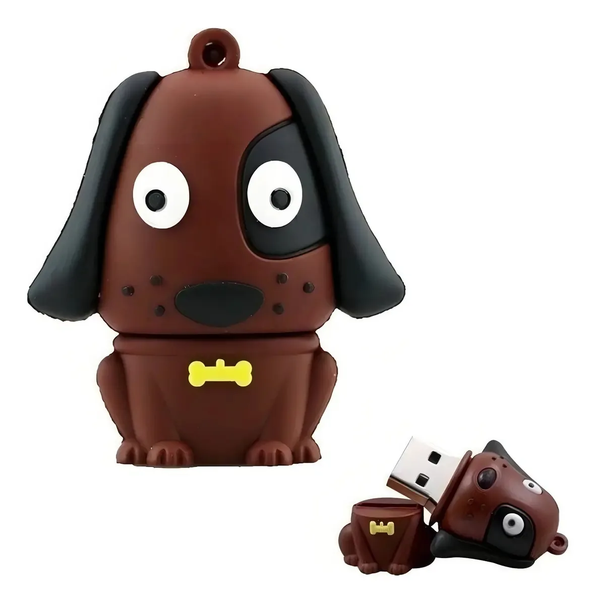 Pen Drive em forma de um cachorrinho Brown Black Eye/Dog