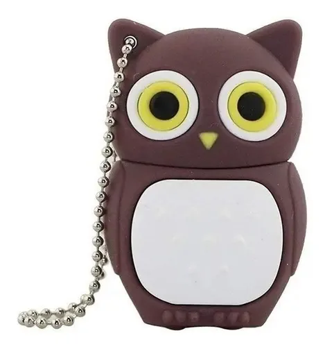 Pen drive em forma de animais corujas