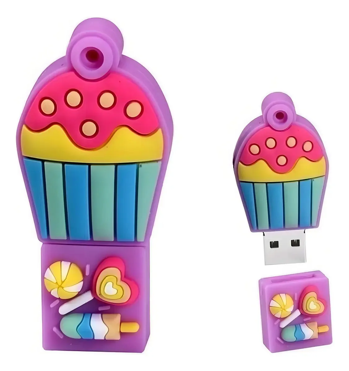 Pen Drive em forma de cores/refeições de sorvete