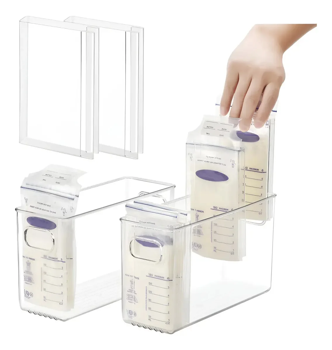 Recipiente de armazenamento de leite materno Ugotfeel com