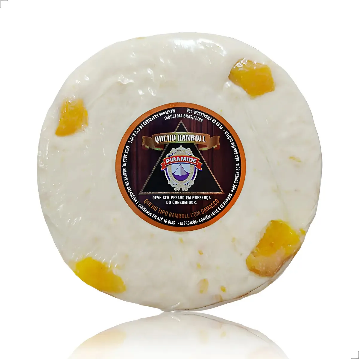 500g Cream Cheese Queijo Ramboll Com Damasco - Pirâmide