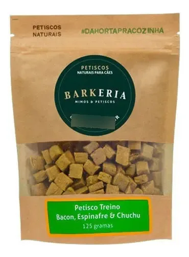 Petisco Treino De Bacon Espinafre E Chuchu Barkeria 125g