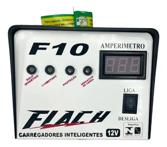 Carregador Inteligente 10 A - 12v (com Display)
